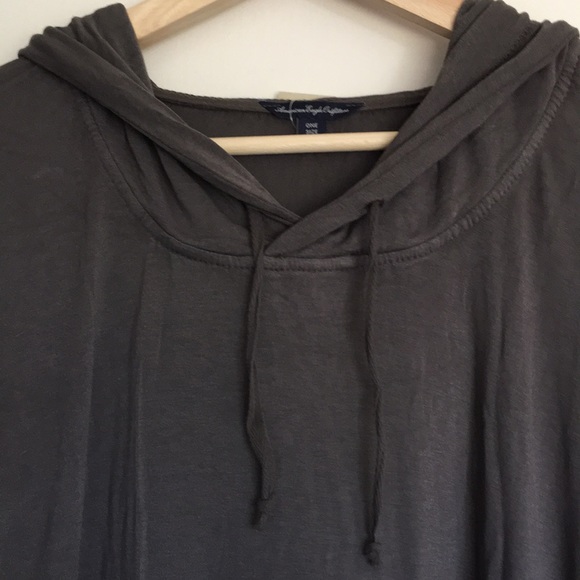 American Eagle Outfitters Hi-Lo Slouchy Hoodie Tee - Picture 3 of 12